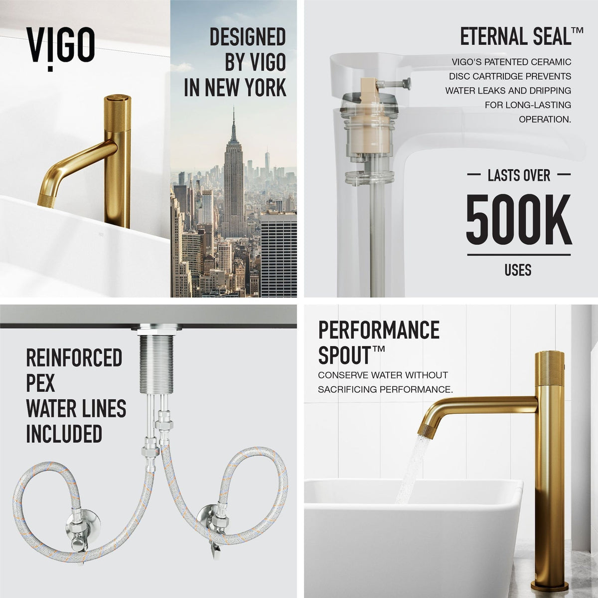 Marigold Matte White Bathroom Sink/Basin Set with Apollo Faucet and Rectangular Composite Vessel