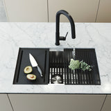 Mercer 33-in Stainless Steel Undermount Kitchen Sink