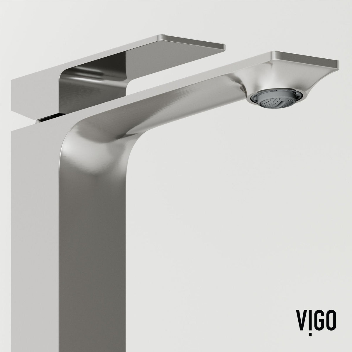 Tarragona Gothic Grey Bathroom Sink/Basin Set with Dunn Faucet and Rectangular Vessel