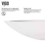 Wisteria White Bathroom Sink/Basin Set with Apollo Faucet and Oval Composite Vessel