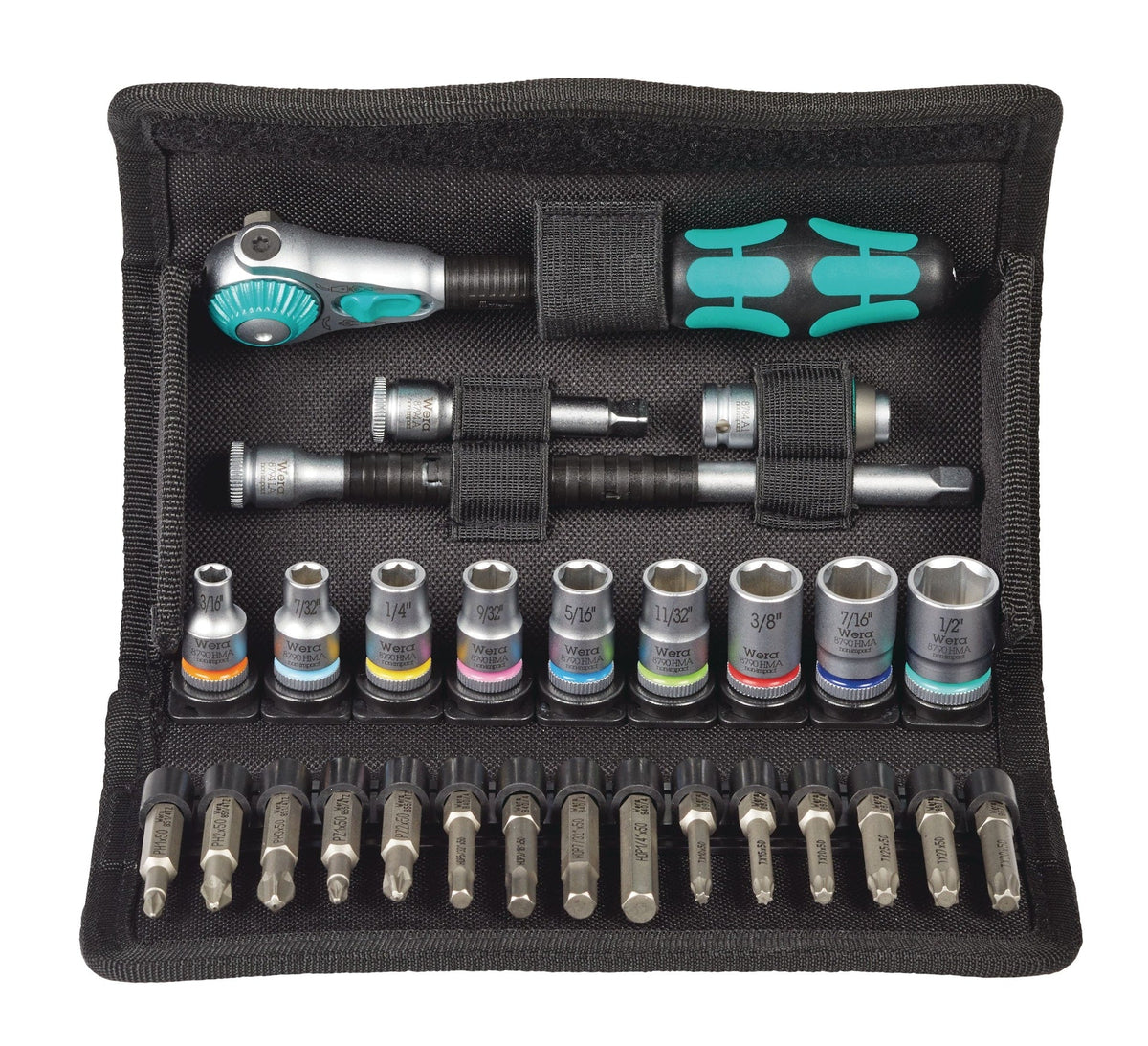1/4-in Drive Socket Set, SAE, 28-pc