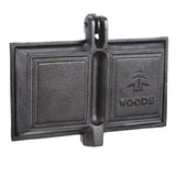 Woods Cast Iron Long Handle Double Camping Cooker/Toaster, 9-in