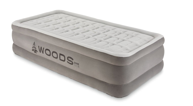 Tritech Double-High Air Mattress with Built-In 120V Pump, Twin Y9866