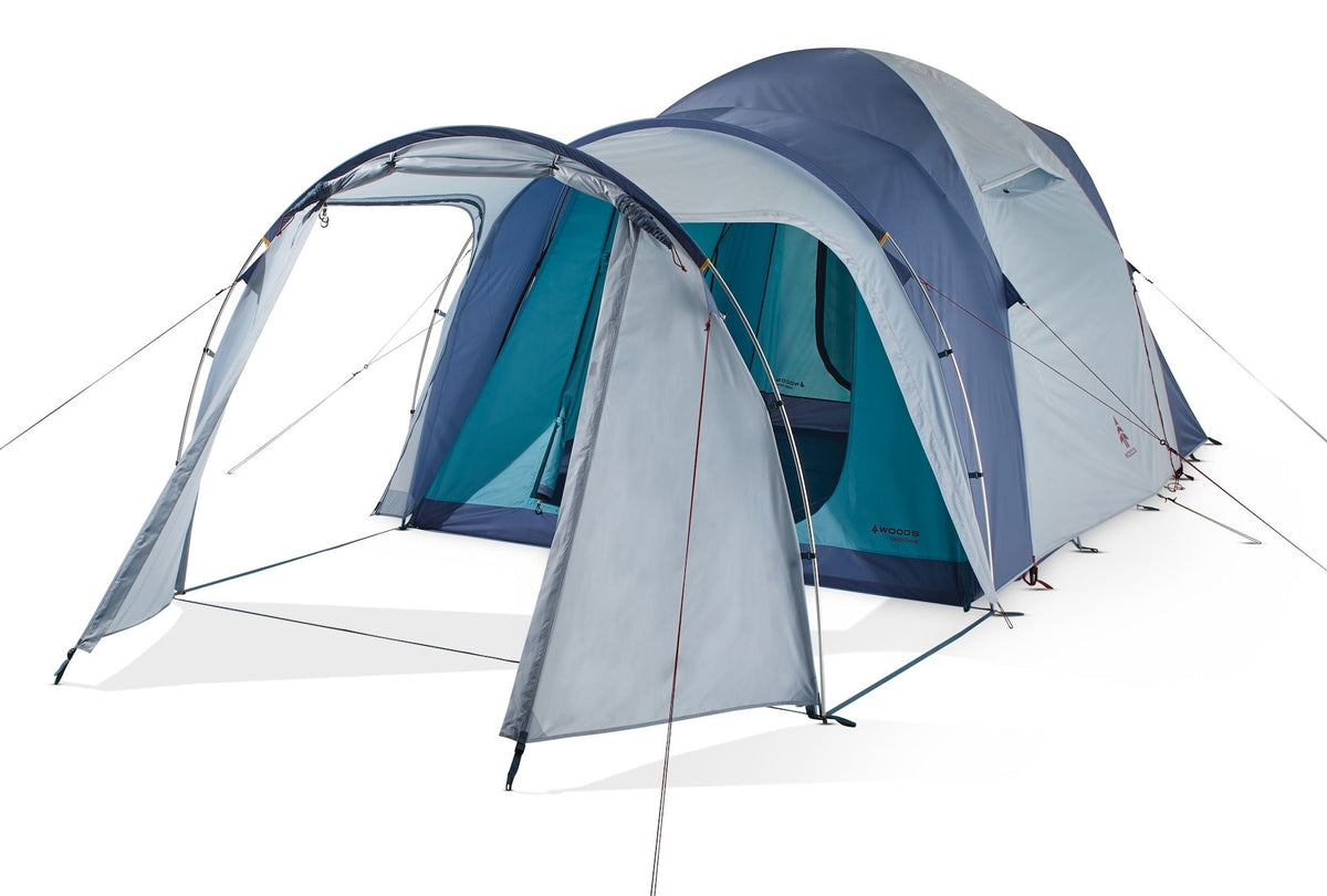 Woods Vardo 6-Person Camping Tent, Blue