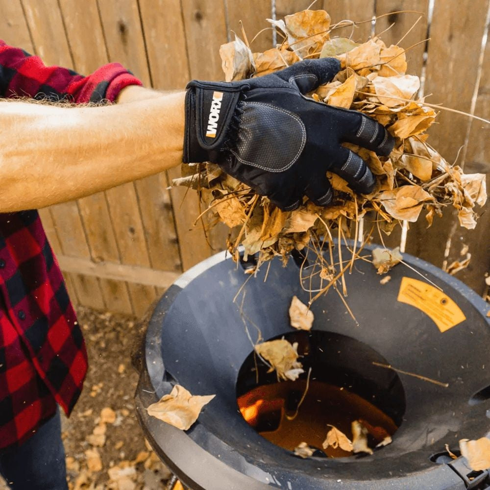 WG430 13 Amp Electric Leaf Mulcher/Shredder, 13-in