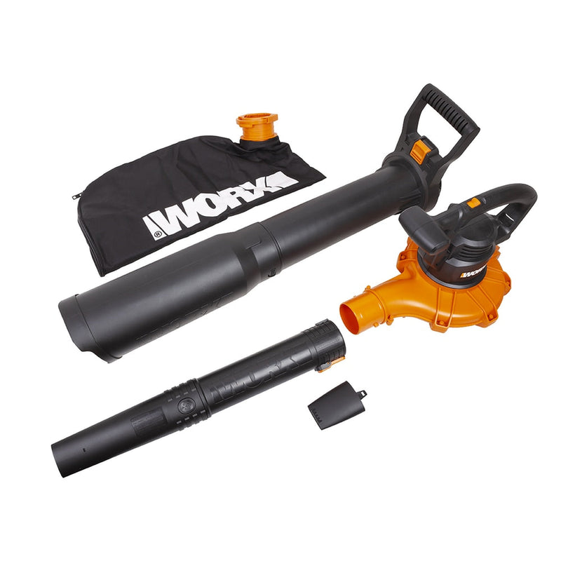 WG518 12 Amp 385CFM Electric Leaf Blower, Vacuum & Mulcher D4671