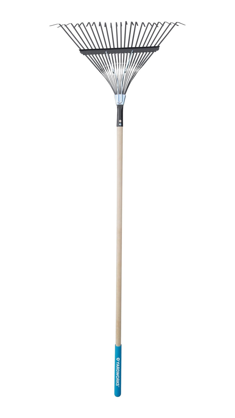22-in Wide Metal 22-Tine Leaf Rake, 48-in Hardwood Shaft V2574