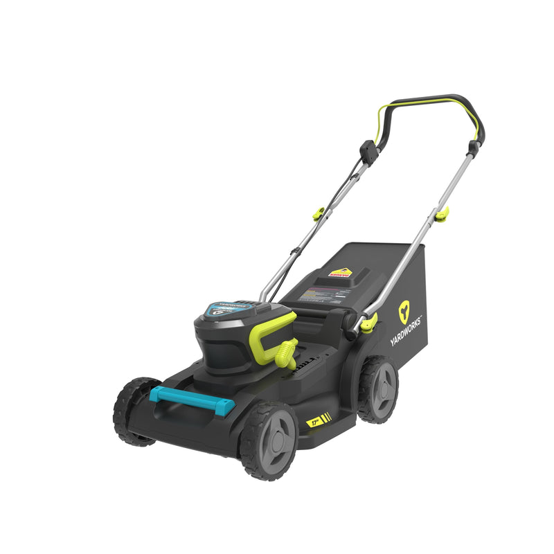 48V 2-in-1 Brushless Push Lawn Mower, 17-in with 4Ah Battery & Charger A5219